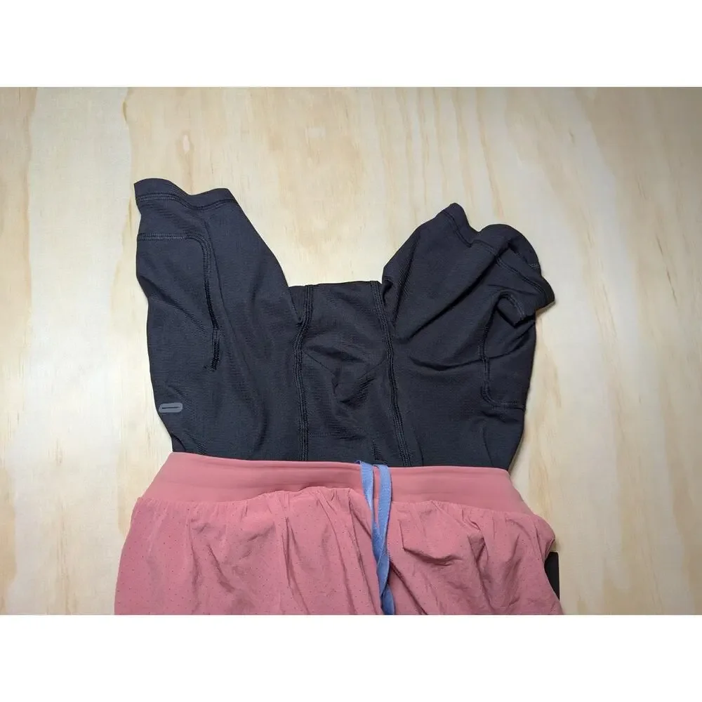 Lululemon Men's Small Fast Free Short 6” Lined Mesh Fabric OOM Brier Rose NEW